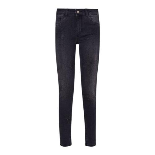 Skinny Jeans met Strass Liu Jo , Black , Dames