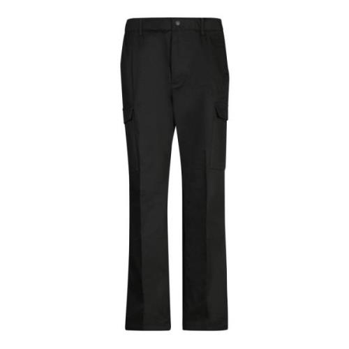 Moderne Tech Slim Fit Broek Moncler , Black , Heren