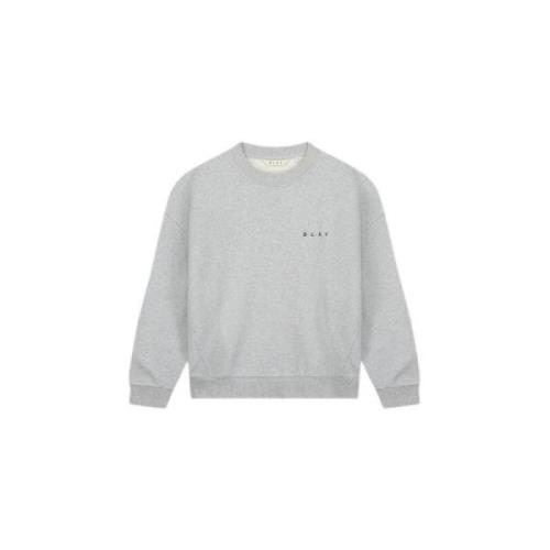 Vintage Crewneck Sweater Olaf Hussein , Gray , Heren