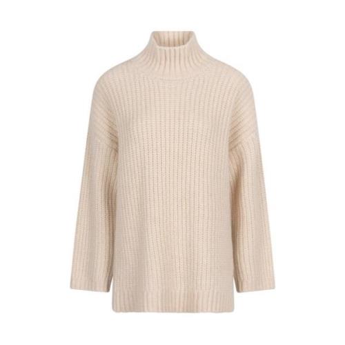 Alpaca wollen trui Rayure Vanilla Chai Dante 6 , Beige , Dames