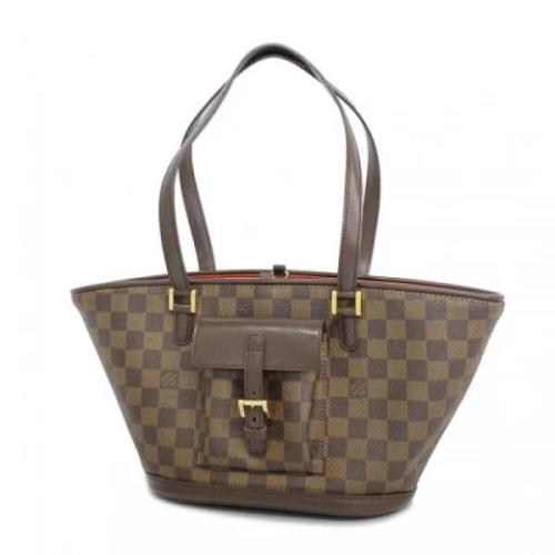 Pre-owned Fabric shoulder-bags Louis Vuitton Vintage , Brown , Dames