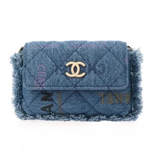 Pre-owned Denim chanel-bags Chanel Vintage , Blue , Dames