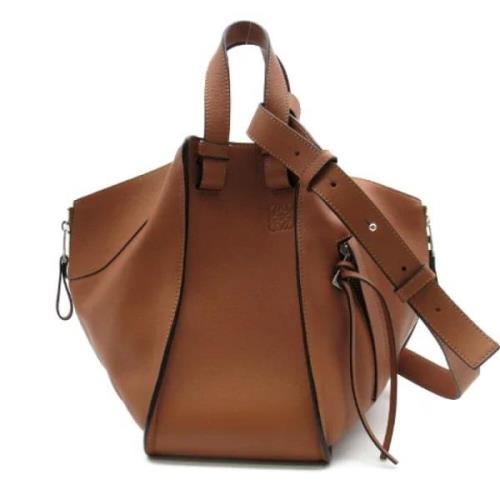 Pre-owned Leather handbags Loewe Pre-owned , Brown , Dames