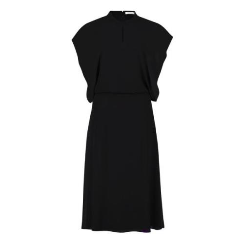 Chiffon jurk met vleermuismouwen Betty & Co , Black , Dames