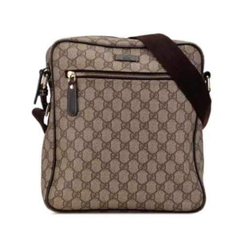 Pre-owned Fabric crossbody-bags Gucci Vintage , Beige , Dames