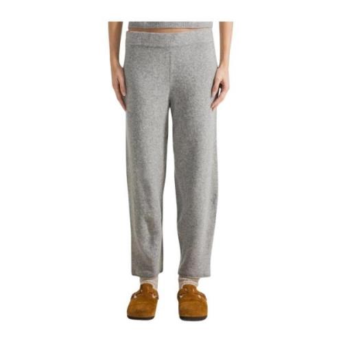 Zachte wolblend broek met lage kruis Deha , Gray , Dames