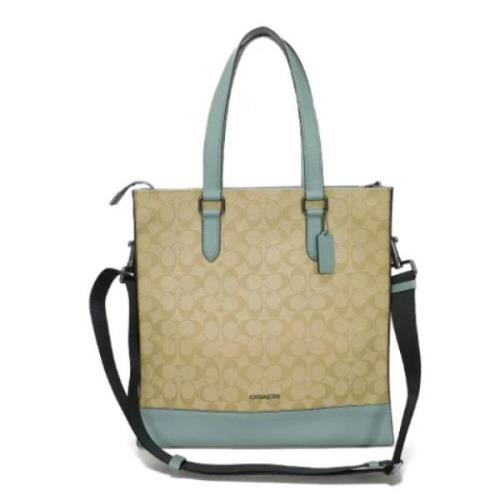 Pre-owned Canvas shoulder-bags Coach Pre-owned , Beige , Dames