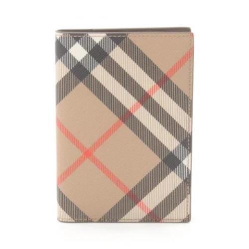 Pre-owned Canvas wallets Burberry Vintage , Beige , Dames