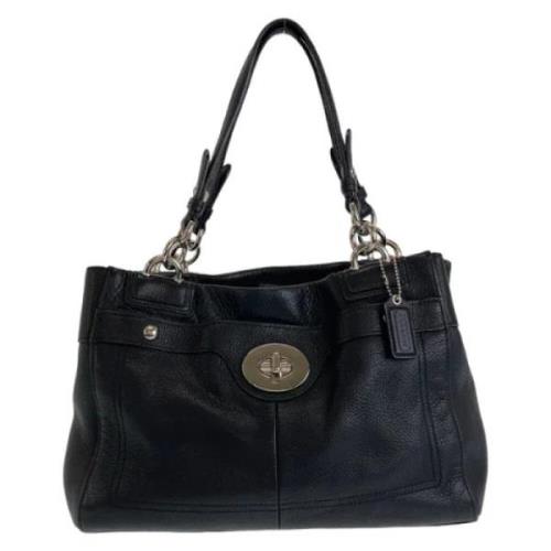 Pre-owned Leather shoulder-bags Coach Pre-owned , Black , Dames