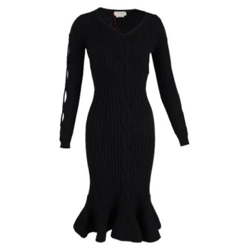 Pre-owned Wool dresses Alexander McQueen Pre-owned , Black , Dames