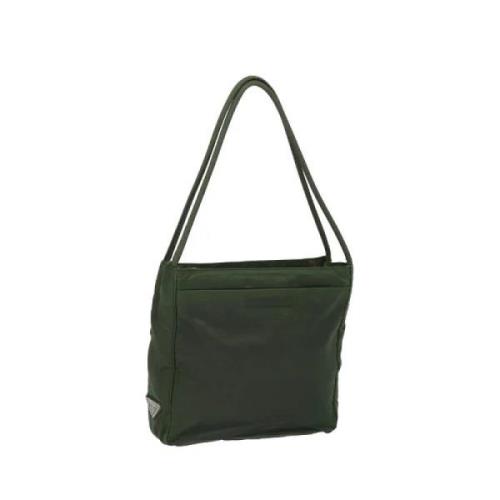 Pre-owned Nylon handbags Prada Vintage , Green , Dames