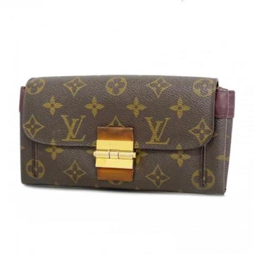 Pre-owned Canvas wallets Louis Vuitton Vintage , Brown , Dames