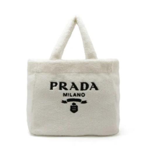 Pre-owned Fabric prada-bags Prada Vintage , White , Dames