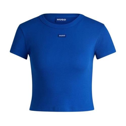 Baby Tee voor vrouwen Hugo Boss , Blue , Dames