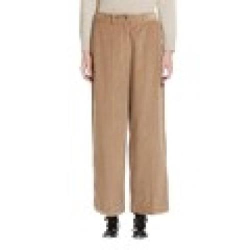 Fluweel katoenen broek met vijfhonderd lijnen Max Mara , Brown , Dames