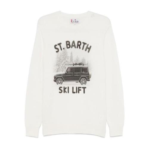 Stijlvolle Sweaters Collectie MC2 Saint Barth , Beige , Heren