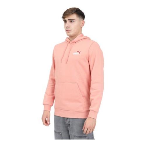 Hoodie met klein logo Puma , Pink , Heren