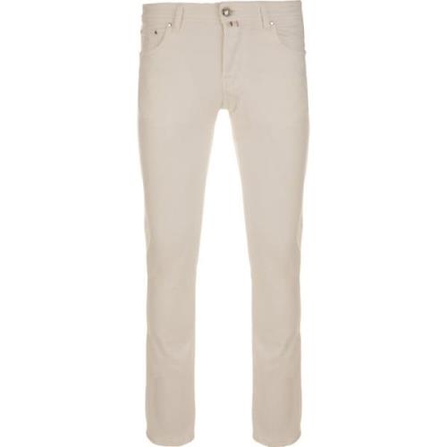 Super Slim Fit 5-Pocket Broek Jacob Cohën , White , Heren