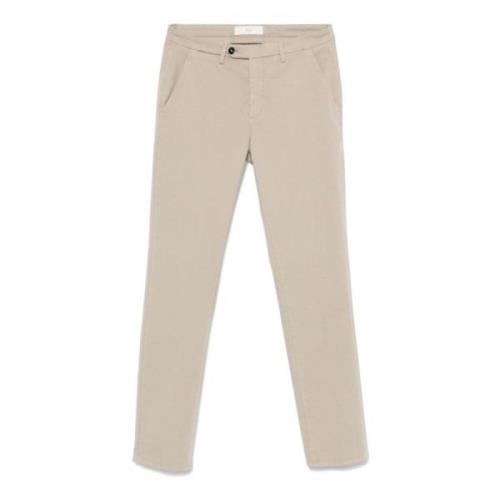 Taupe Katoenen Chino met Zakken Briglia , Beige , Heren