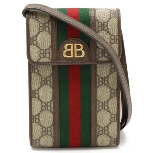 Pre-owned Canvas crossbody-bags Gucci Vintage , Brown , Dames