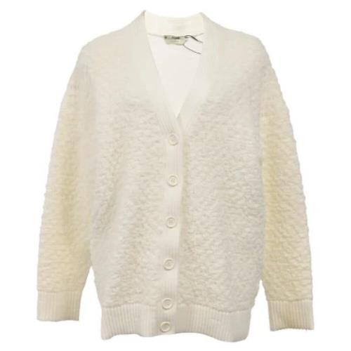 Pre-owned Wool tops Fendi Vintage , White , Dames