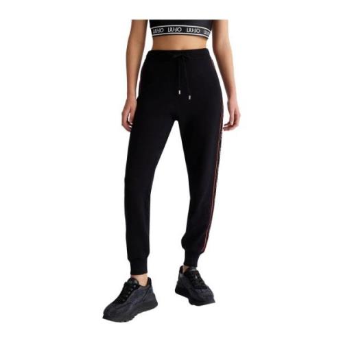 Gebreide Lange Damesbroek Comfort Stijl Liu Jo , Black , Dames