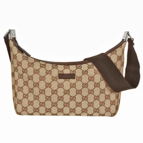 Pre-owned Canvas gucci-bags Gucci Vintage , Beige , Dames