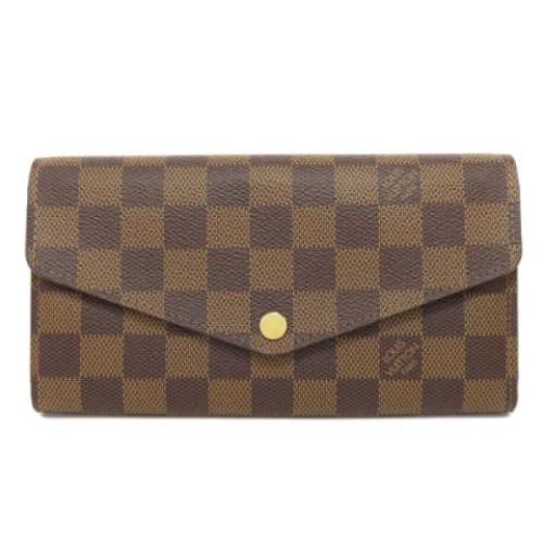 Pre-owned Canvas wallets Louis Vuitton Vintage , Brown , Dames