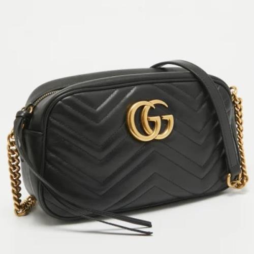 Pre-owned Leather gucci-bags Gucci Vintage , Black , Dames