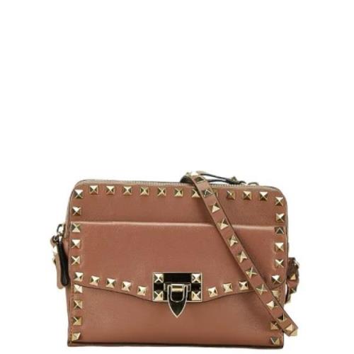 Pre-owned Leather shoulder-bags Valentino Vintage , Pink , Dames