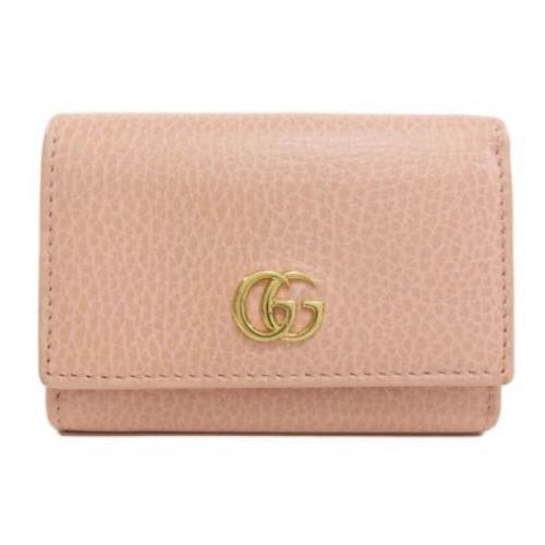 Pre-owned Leather wallets Gucci Vintage , Pink , Dames