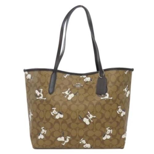 Pre-owned Fabric handbags Coach Pre-owned , Beige , Dames