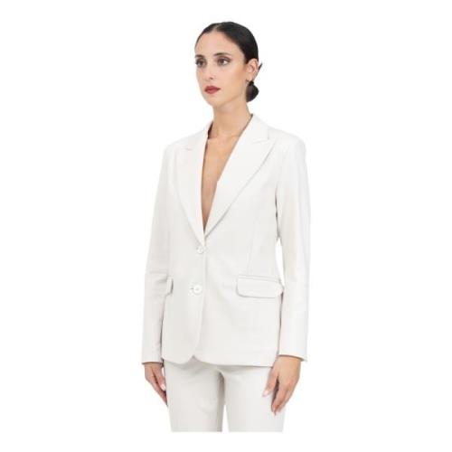 Gestructureerde witte jas voor vrouwen ViCOLO , White , Dames