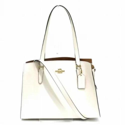 Pre-owned Leather shoulder-bags Coach Pre-owned , White , Dames