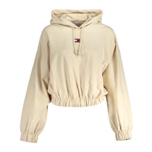 Beige Sweatshirt met Print en Lange Mouwen Tommy Hilfiger , Beige , Da...