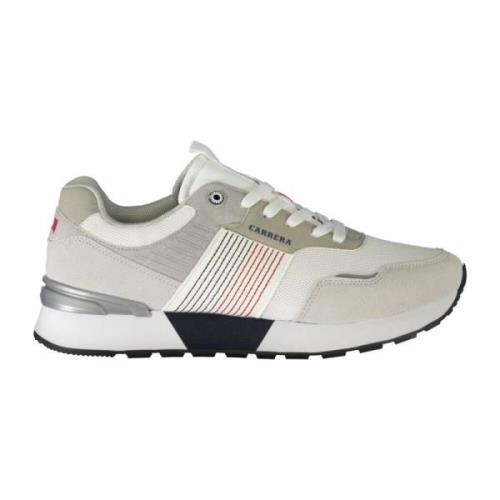 Sportieve witte vetersneakers met contrastdetails Carrera , White , He...