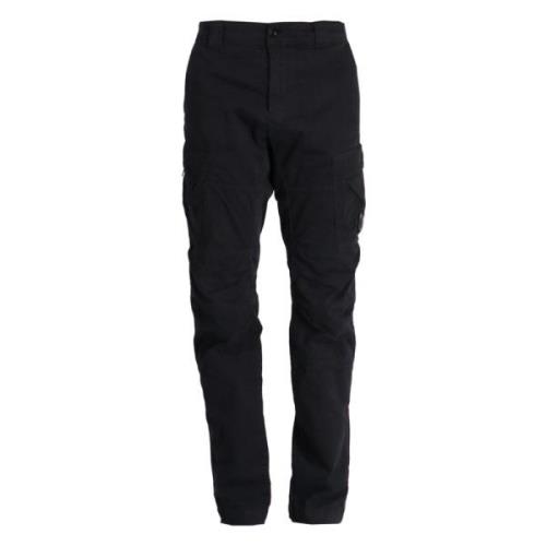 Zwarte Cargo Broek met Tapered Cut C.p. Company , Black , Heren