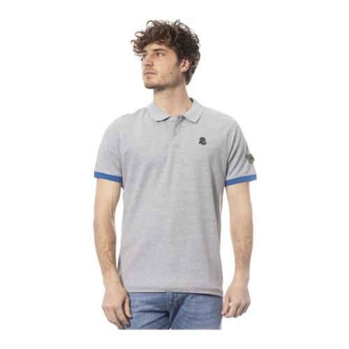 Polo shirt met korte mouwen en logo Invicta , Gray , Heren