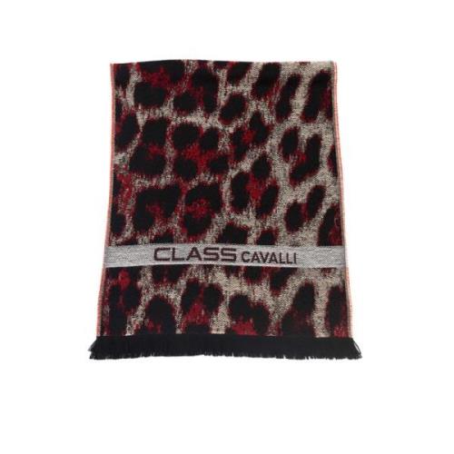 Animalier Patroon Sjaal Accessoires Cavalli Class , Red , Heren