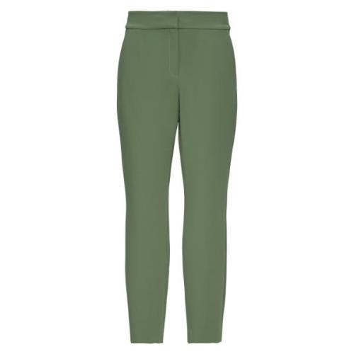 Slim Cigarette Pants met elastische taille s.Oliver , Green , Dames