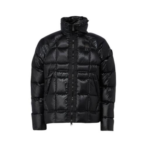 Zwarte gewatteerde jas Oakton Model Blauer , Black , Heren