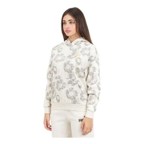 Bloemen Hoodie Class Act Beige Puma , White , Dames