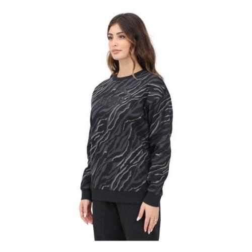 Dierenprint Sweater Puma , Black , Dames