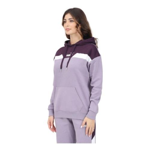 Paarse Hoodie Sweatshirt Vrouwen Herfst Winter Puma , Purple , Dames