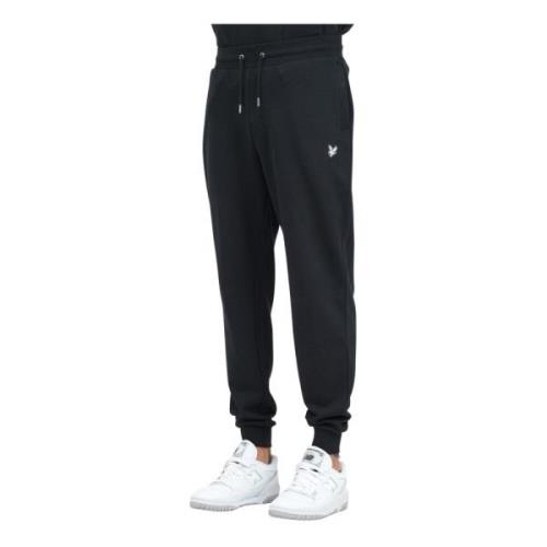 Sportieve Zwarte Sweatpants met Logoborduursel Lyle & Scott , Black , ...