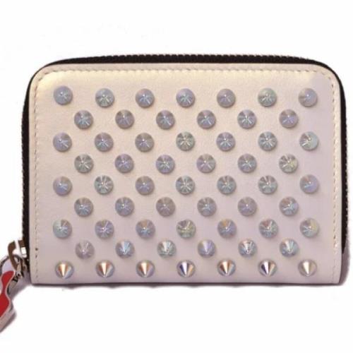 Pre-owned Fabric wallets Christian Louboutin Pre-owned , Gray , Dames