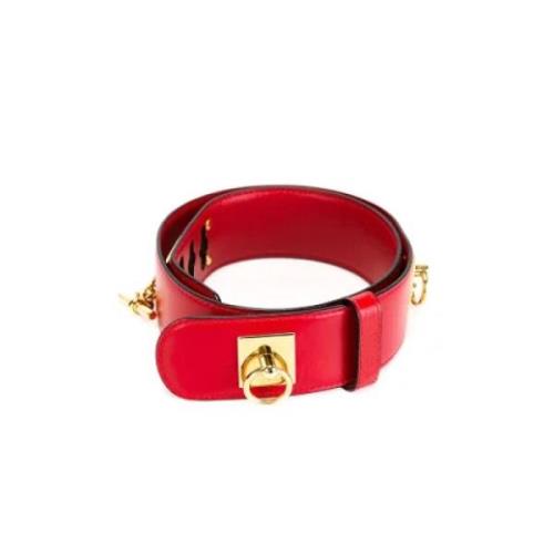 Pre-owned Leather belts Celine Vintage , Red , Dames