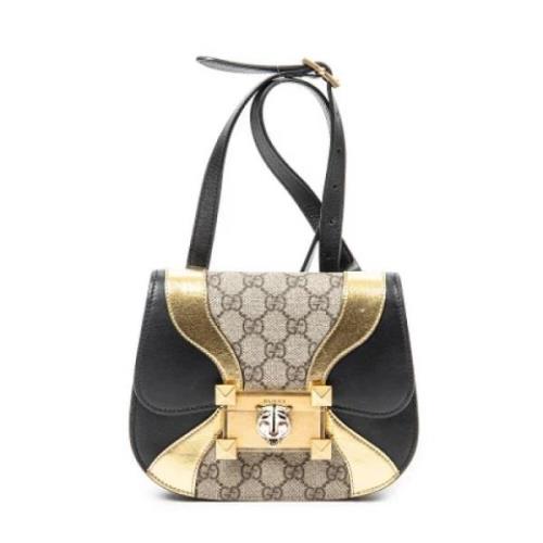 Pre-owned Canvas handbags Gucci Vintage , Gray , Dames