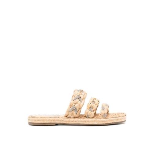 Platform Sandaal in Natuurlijke Costiera Stijl Aquazzura , Beige , Dam...