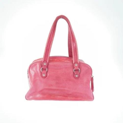 Pre-owned Leather handbags Coach Pre-owned , Pink , Dames